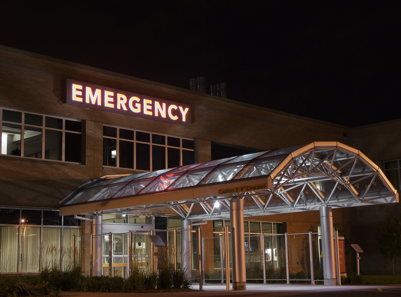photo of Emergency entrance at a hospital