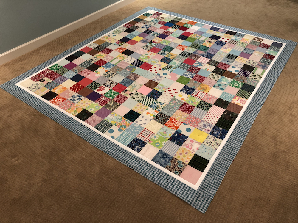 multi-colored quilt